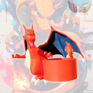 Maceta Pokemon Charizard con orificio de drenaje